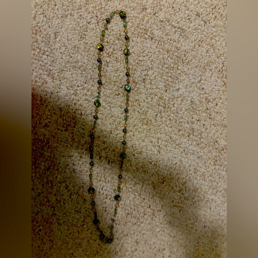 Lia Sophia Resin bead necklace - like new!